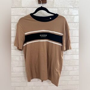 Guess Brand Men's Tan T-Shirt size LG #1856